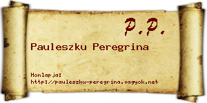 Pauleszku Peregrina névjegykártya